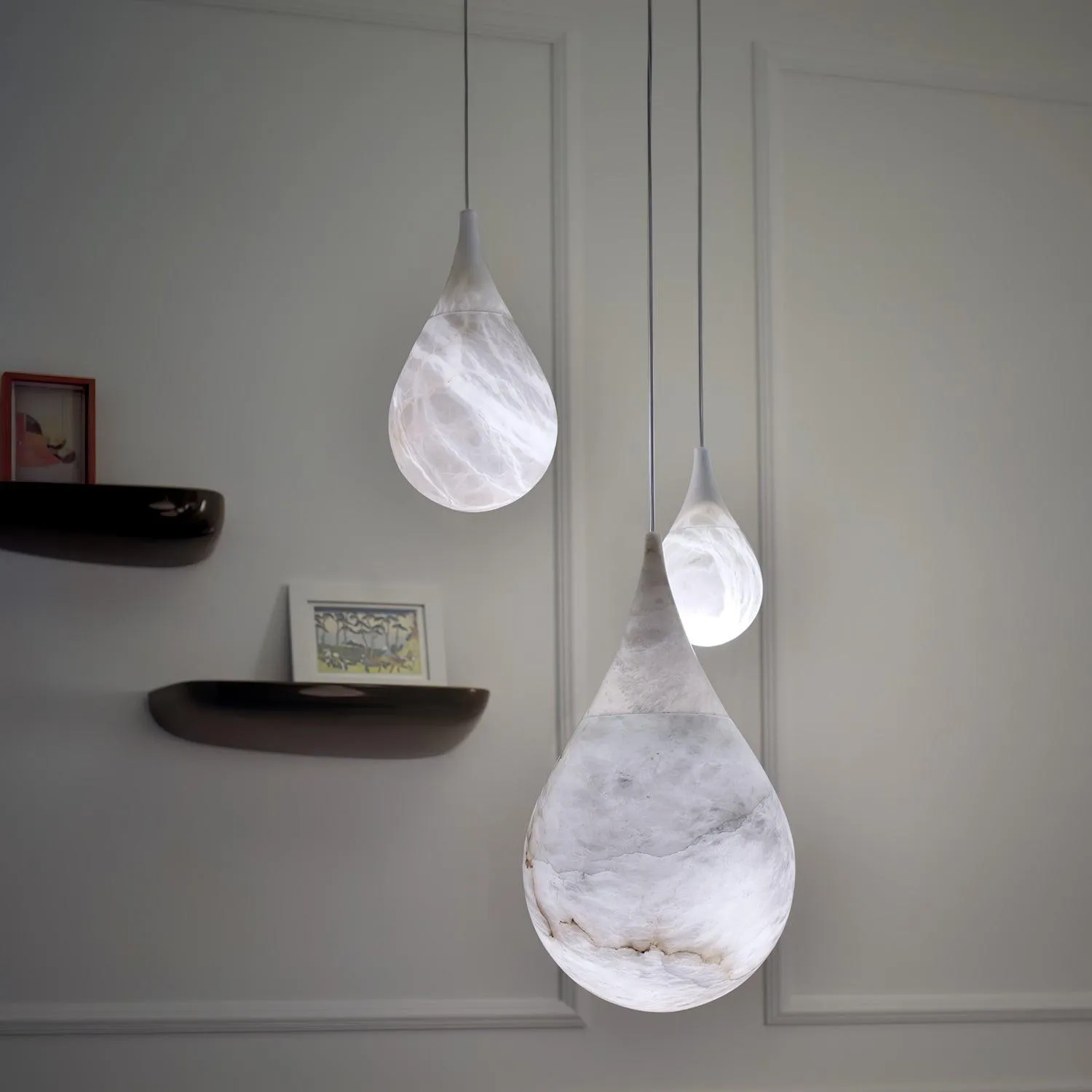 Marble Raindrop Pendant Light