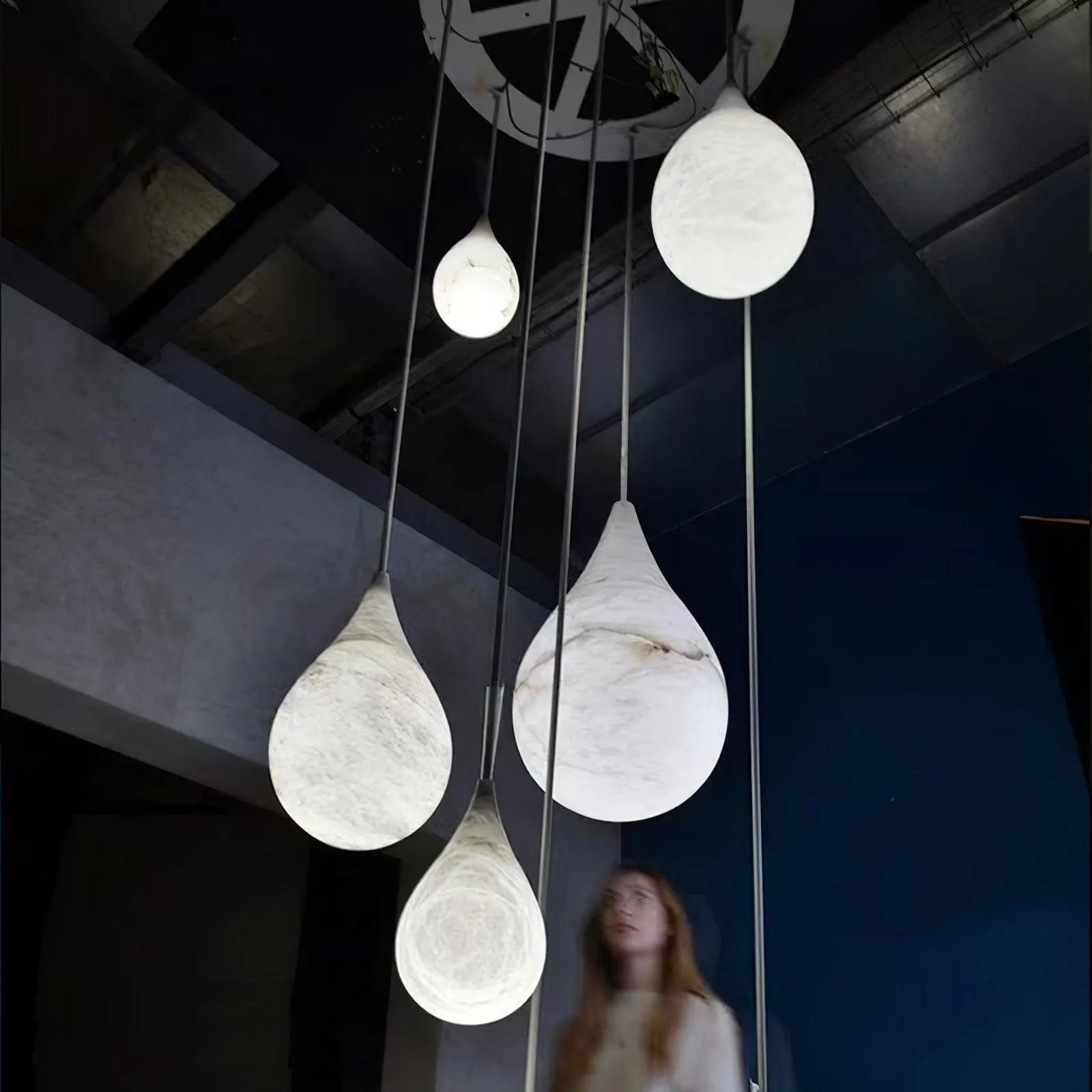 Marble Raindrop Pendant Light