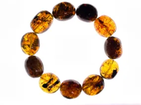 Mexican AMBER Crystal Bracelet - Beaded Bracelet, Handmade Jewelry, Healing Crystals and Stones, 48447