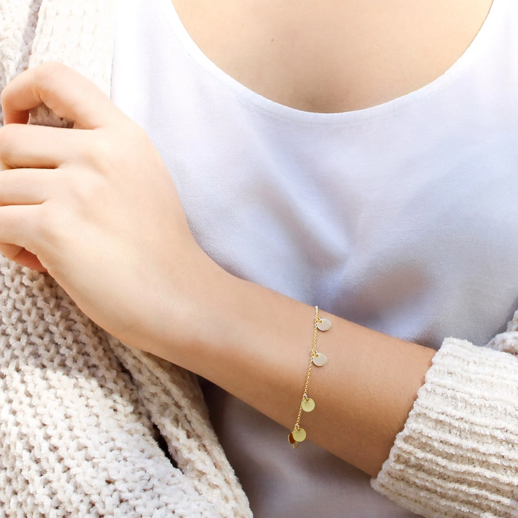 Mini Moons Gold Bracelet