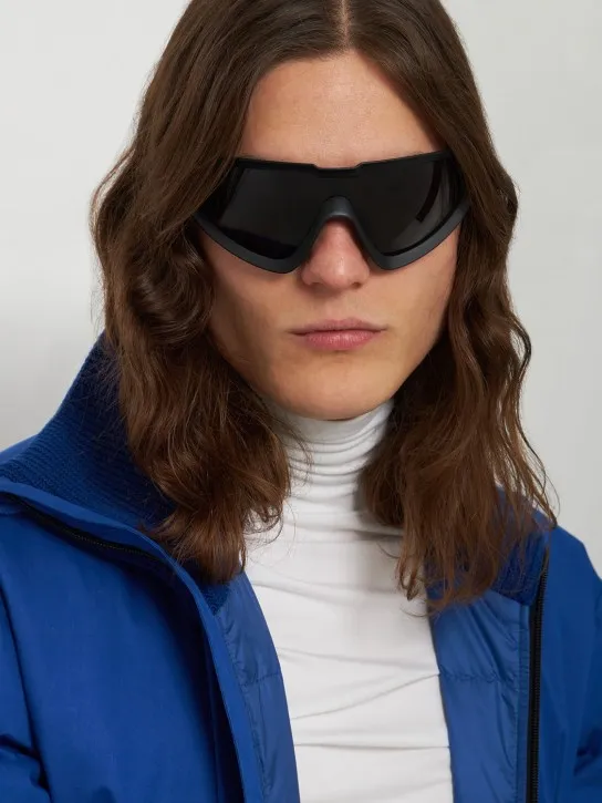 Moncler   Wrapid futuristic shape sunglasses 