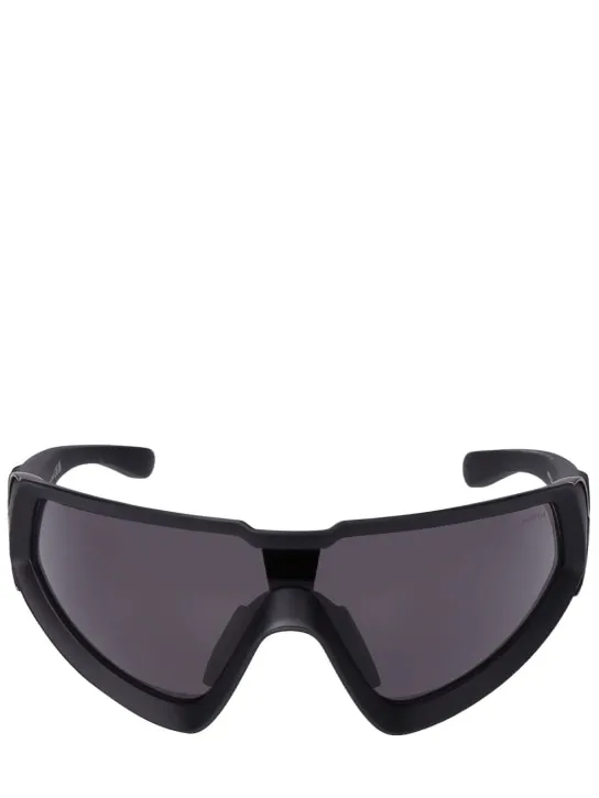 Moncler   Wrapid futuristic shape sunglasses 