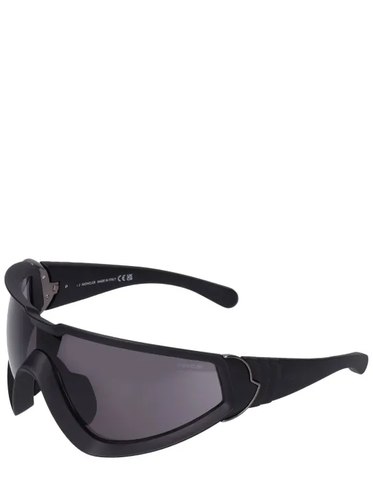 Moncler   Wrapid futuristic shape sunglasses 