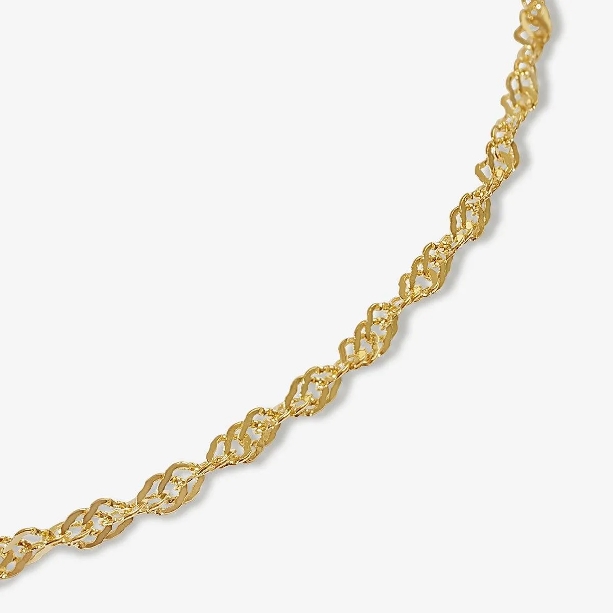 Mondechai ornate twisted chain anklet