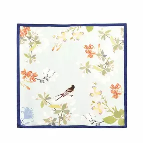 Mulberry Silk Elegant Floral Silk Chiffon Scarf 87 x 87 cm & 175 x 107 cm