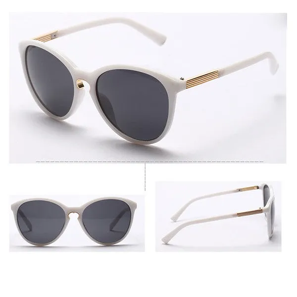 New Fashion Womens Vintage Oversized Cat Eye Round Sunglasses Eyewear Metal Frame Sun Glasses UV400