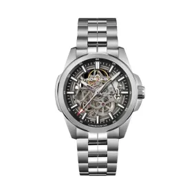 NORQAIN 42mm Independence 22 Skeleton Automatic Watch in Stainless Steel