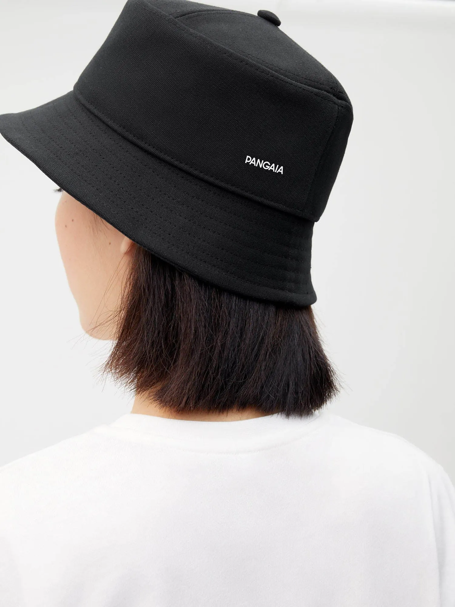 Oilseed Hemp Bucket Hat—black