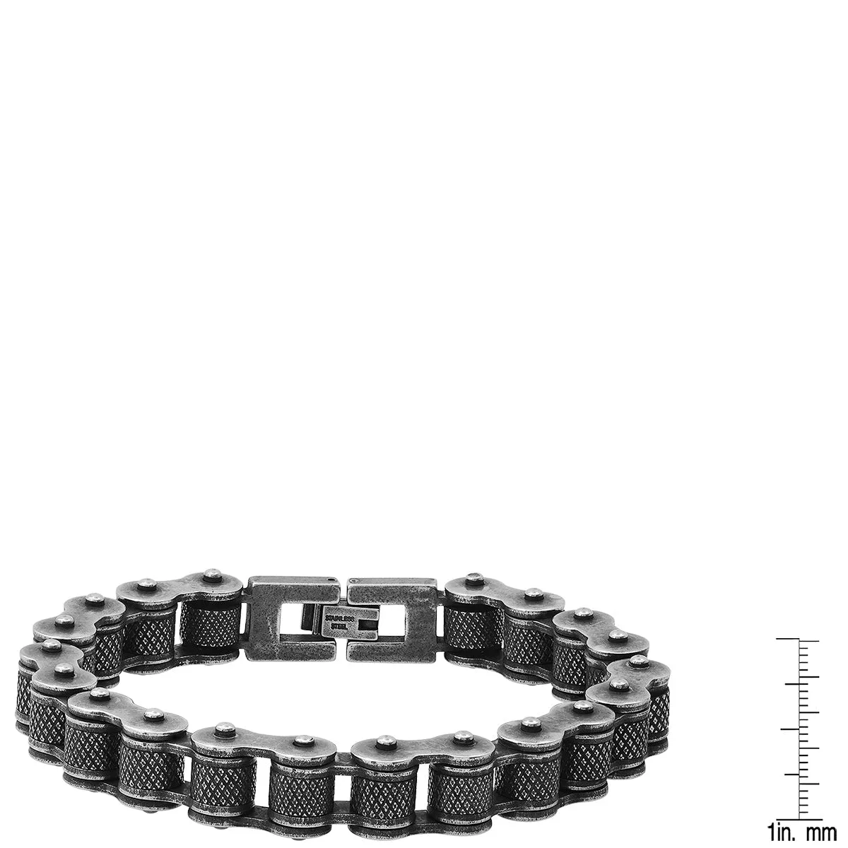 Oxidized Bicycle Chain Link Bracelet