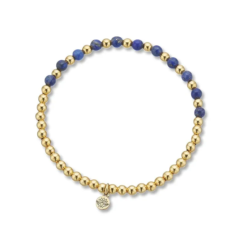 Palas Lotus Purity Lapis Lazuli Bracelet - Creativity