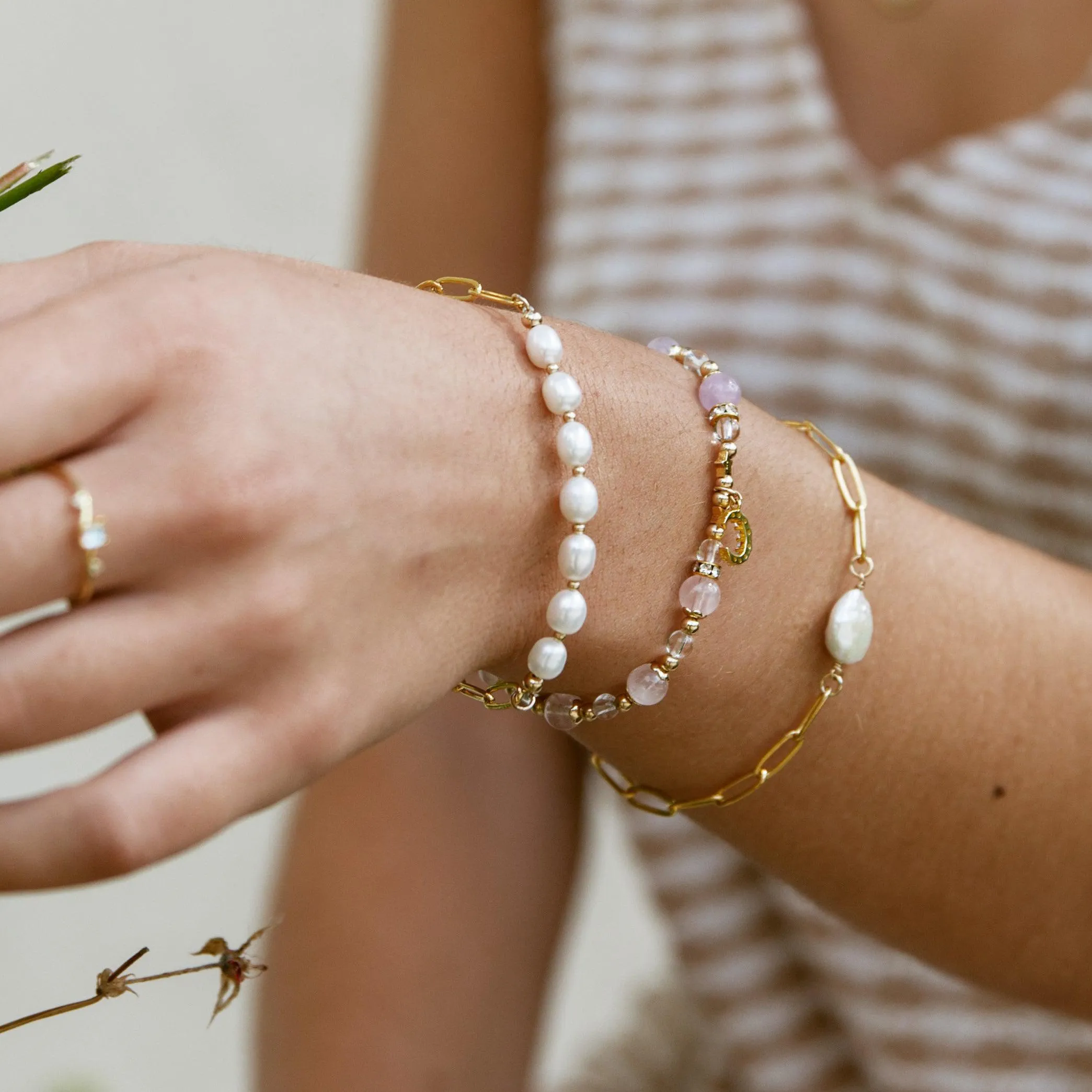 Pearl Line Bracelet