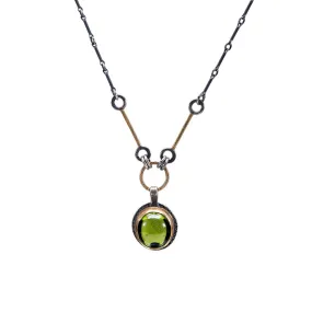 Peridot Necklace - Sterling   22k   18k Gold