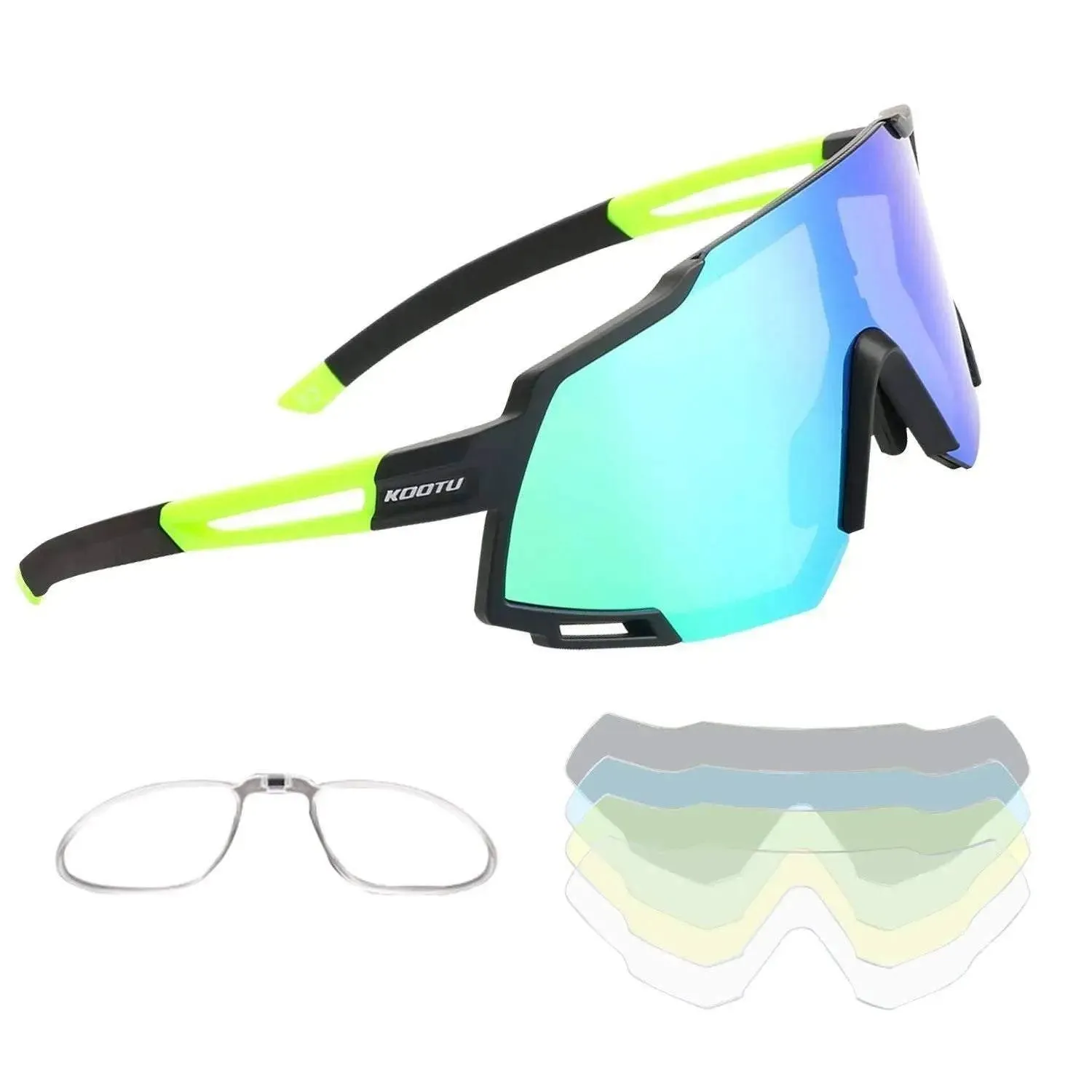 Polarized Cycling Sunglasses 5 Lens Bike Glasses Cycling Eyewear