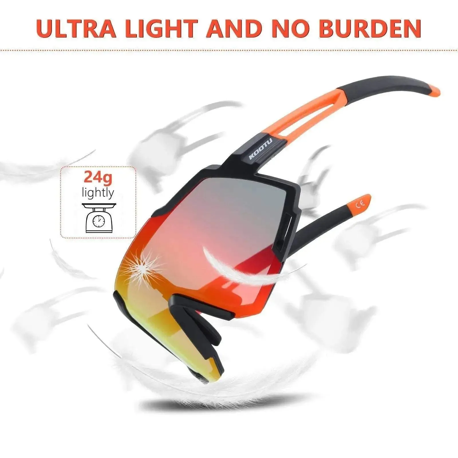 Polarized Cycling Sunglasses 5 Lens Bike Glasses Cycling Eyewear