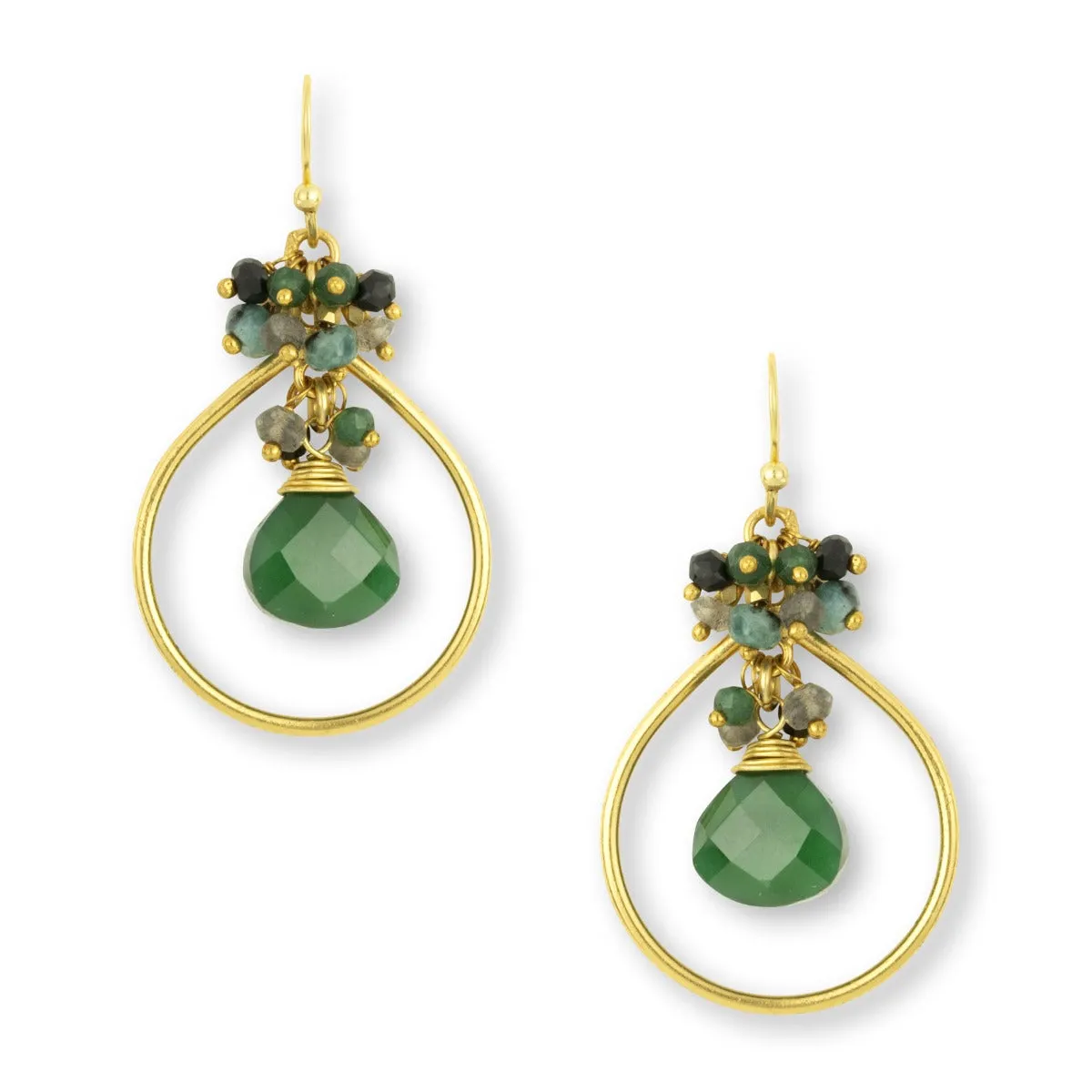 Robin Dark Green Earrings