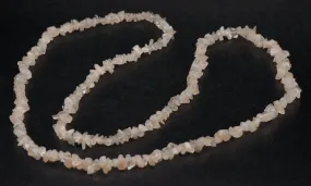 Rose Quartz Chip Bead Necklace - 39.5"