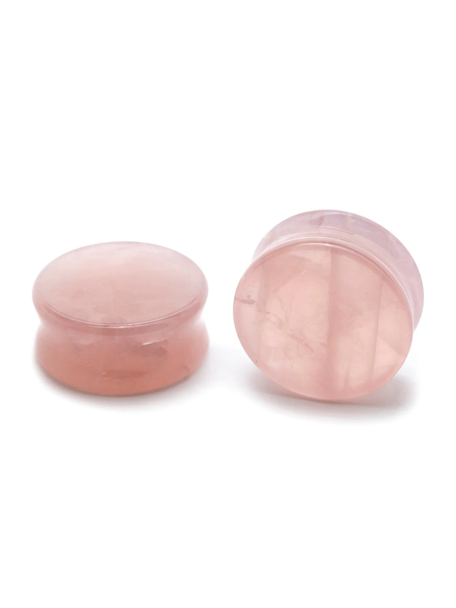 Rose Quartz Stone Plugs