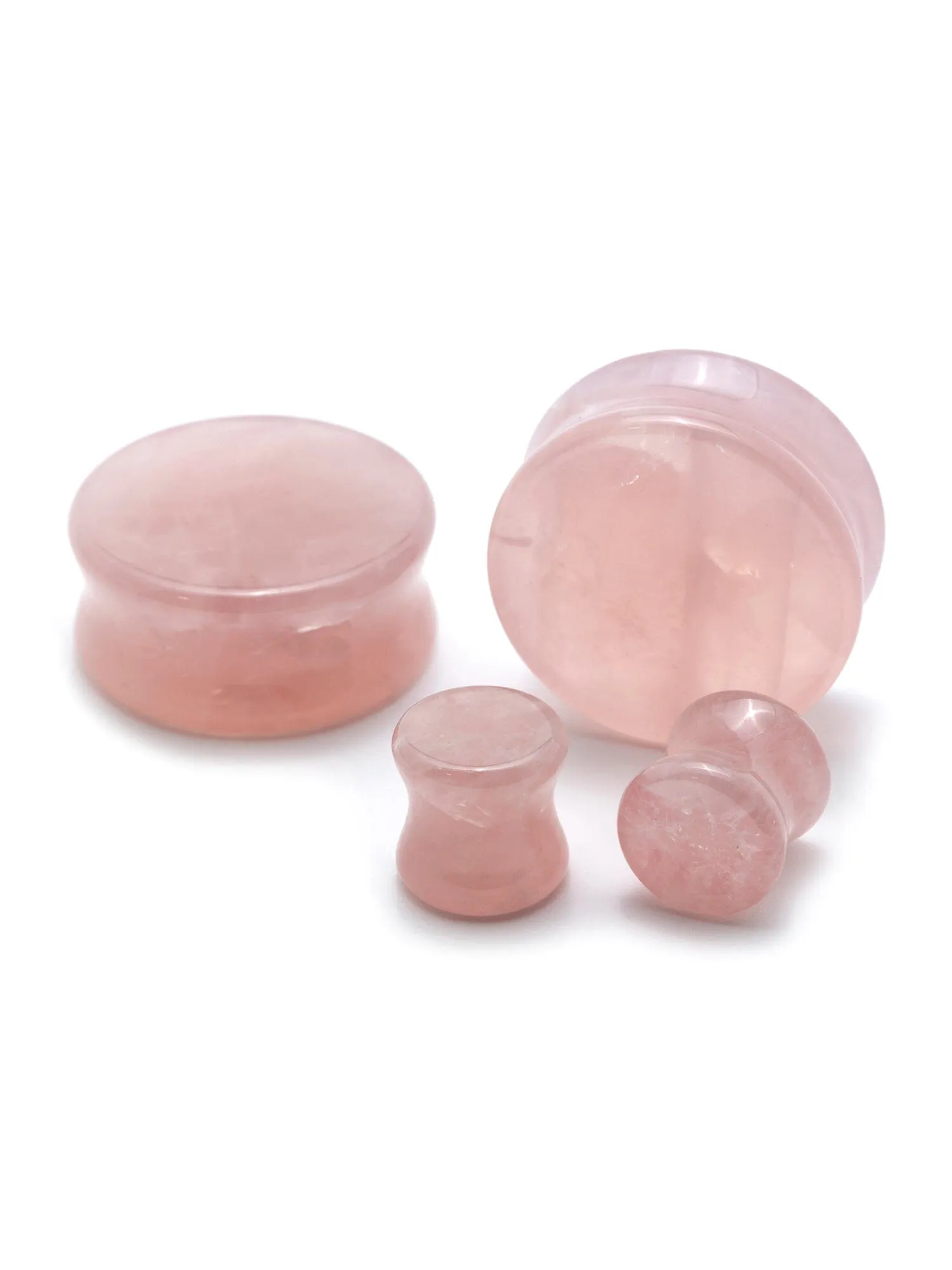 Rose Quartz Stone Plugs