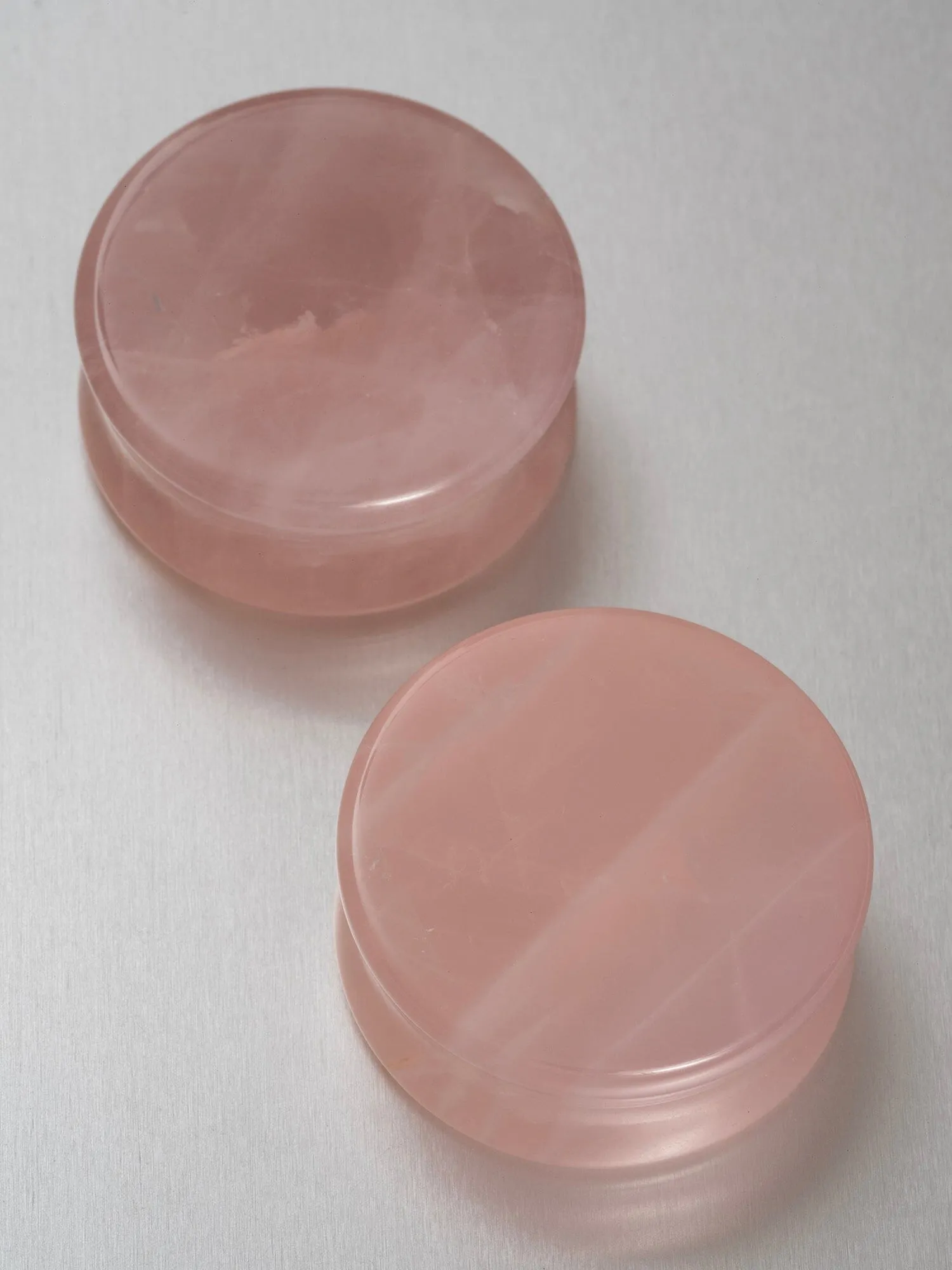 Rose Quartz Stone Plugs