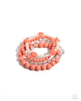 Rosy Retrospection -  Orange Bracelet