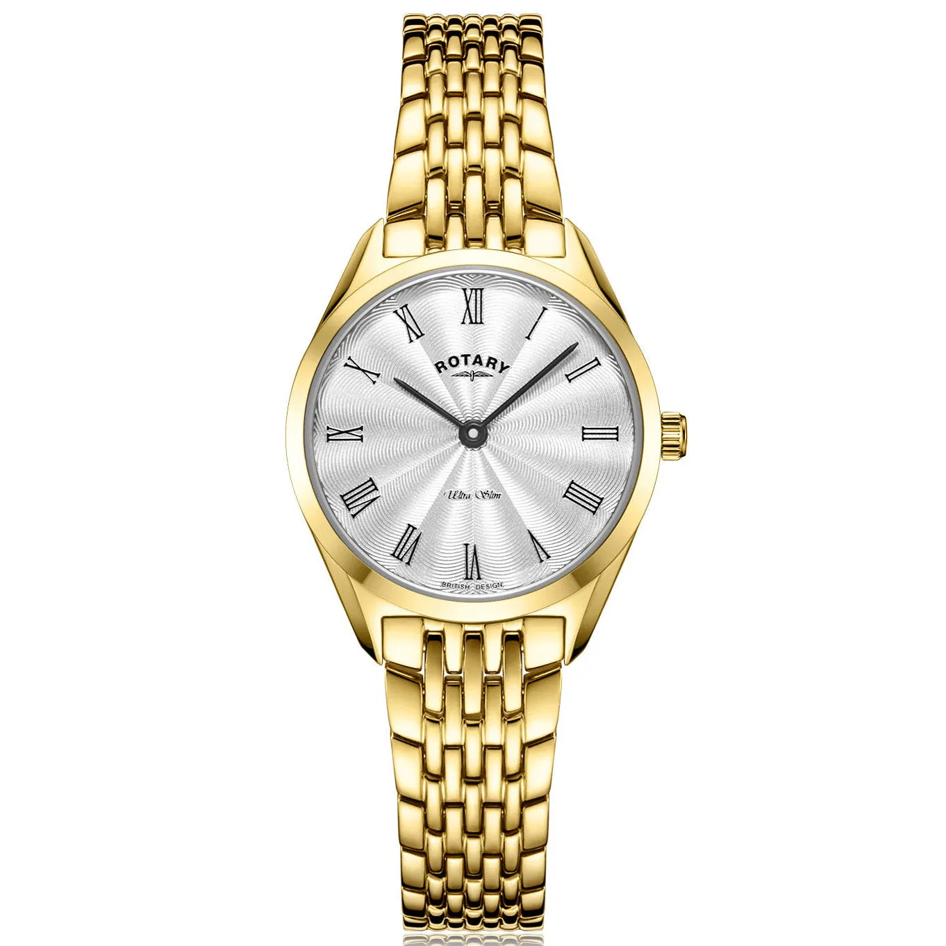 Rotary Ultra Slim Ladies Silver Watch LB08013/01