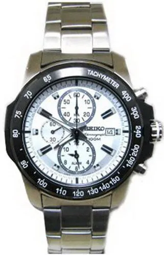 Seiko Chronograph 100m Stainless Steel Men's Watch SNAD13P1