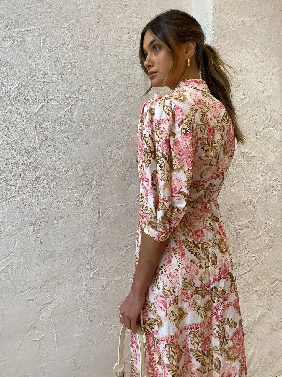 Significant Other Deanna Dress in Pink Sangria Floral