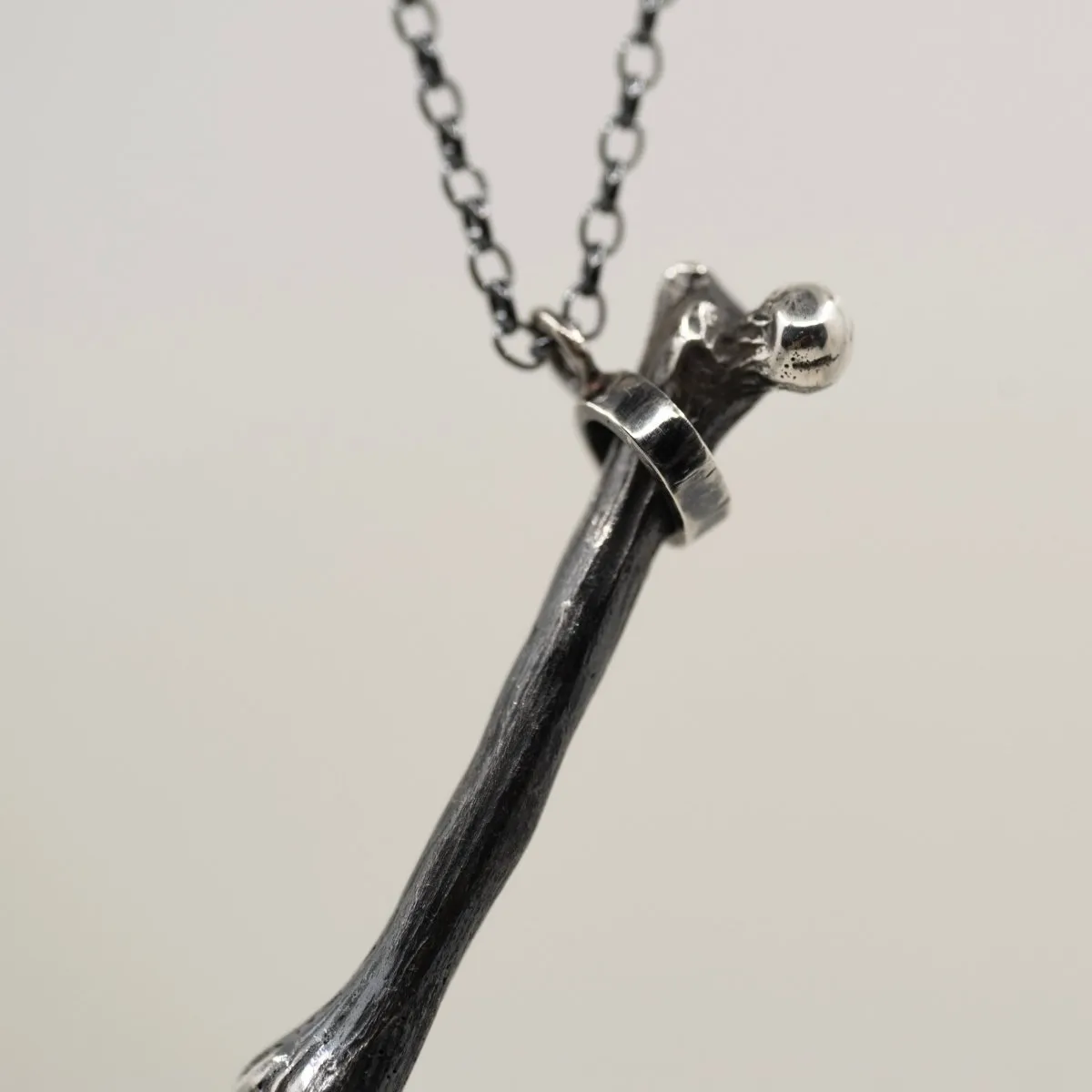 Silver Bone pendant