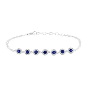 Simply Sapphire Diamond Bracelet