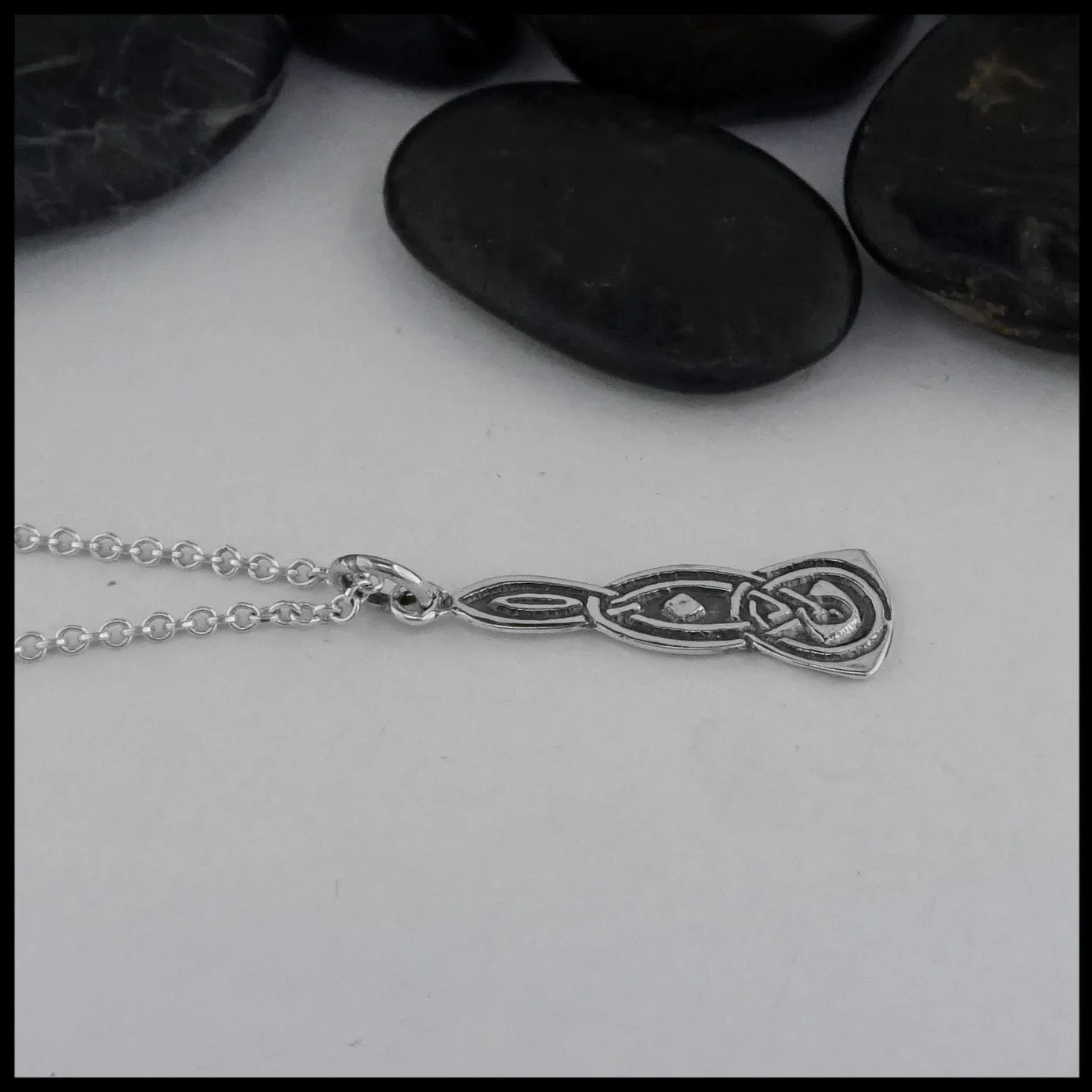 Small Elongated Celtic Pendant