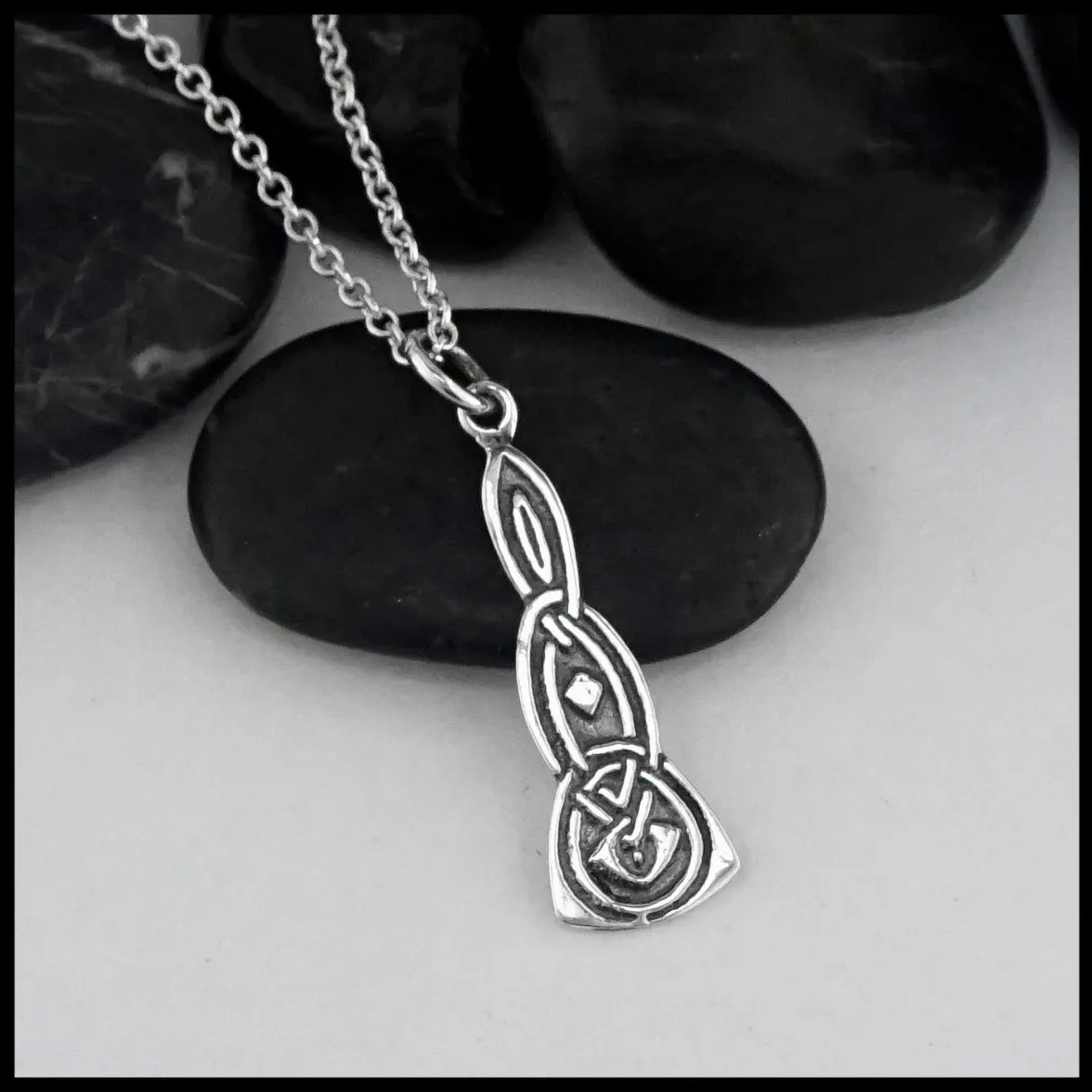 Small Elongated Celtic Pendant