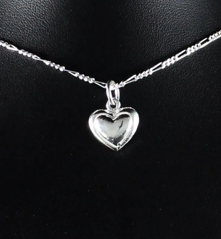 Small Heart Pendant with Chain