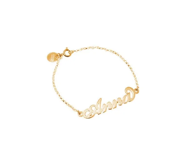 Solid Gold Name Bracelet