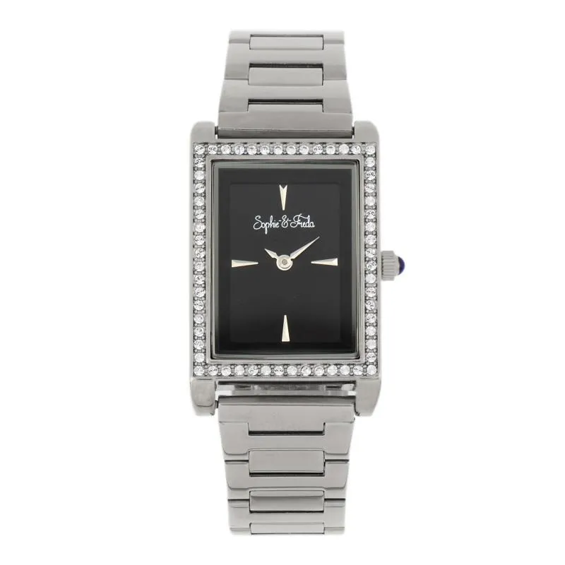 Sophie and Freda Wilmington Bracelet Watch w/Swarovski Crystals