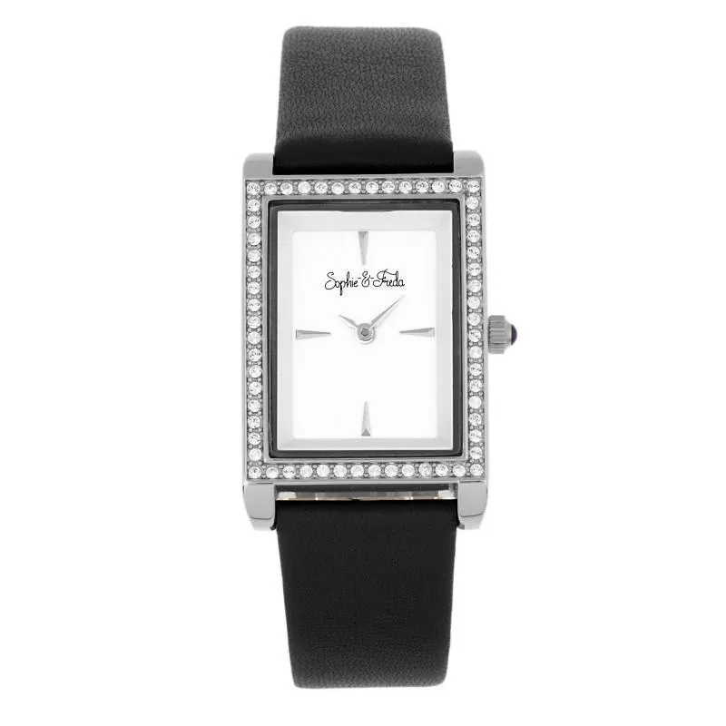 Sophie and Freda Wilmington Bracelet Watch w/Swarovski Crystals