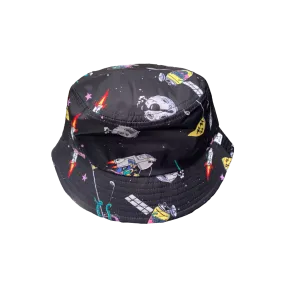 Spaced Golf / Black Bucket Hat