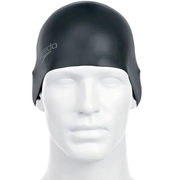 Speedo Plain Moulded Silicone Cap