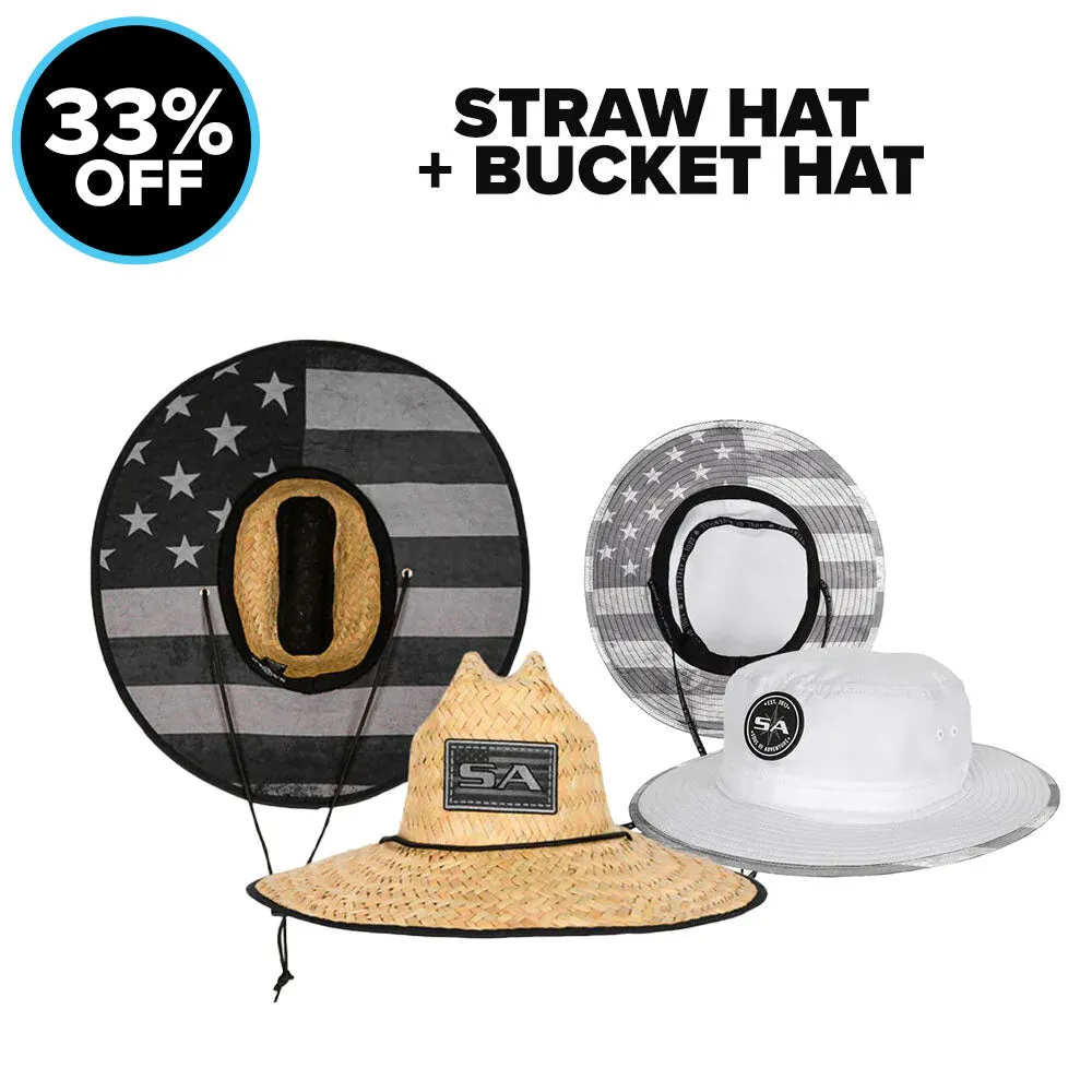 STRAW HAT   BUCKET HAT | FOR $45