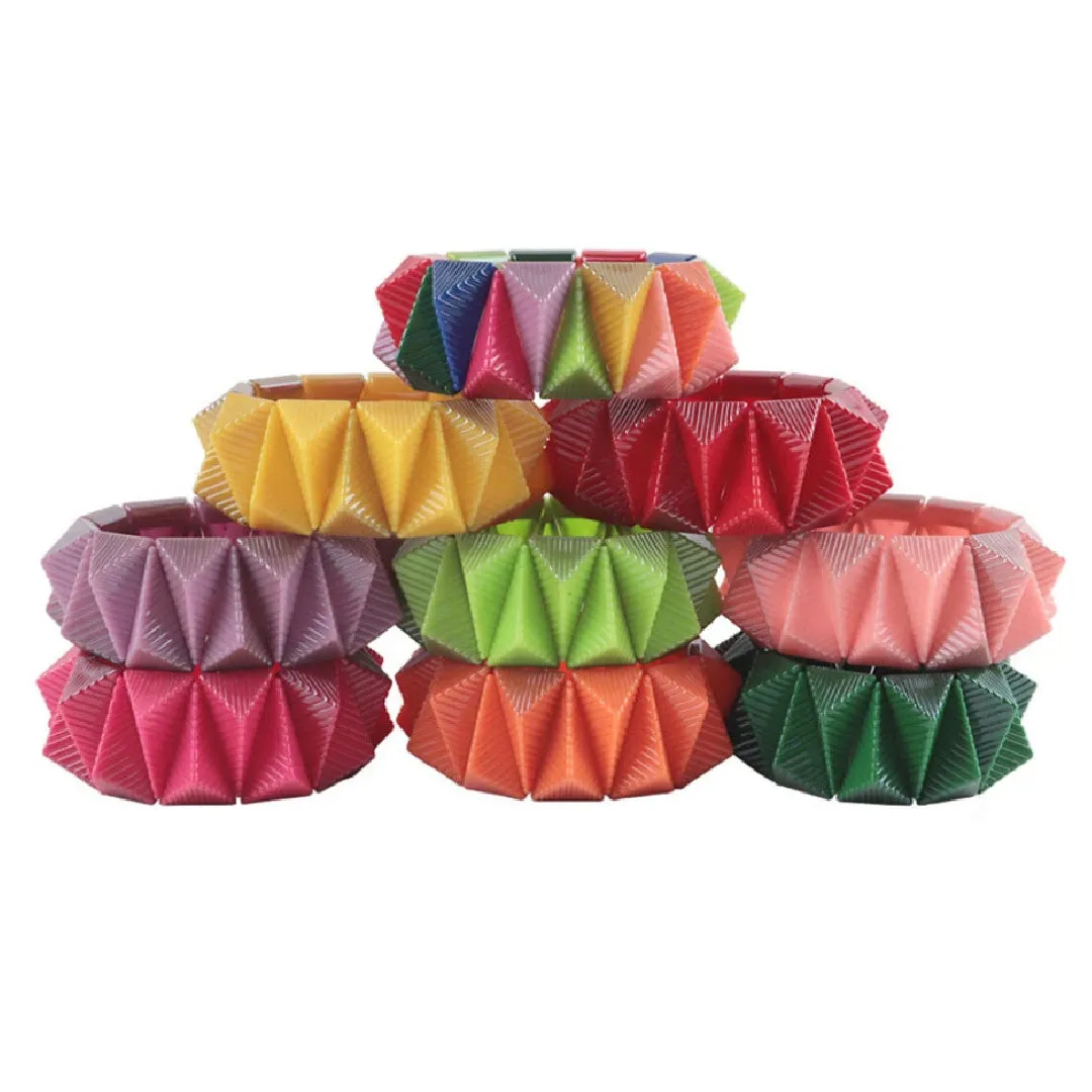 Stretch- the 80s Style Chunky Plastic Stretch Bracelet 9 Colors