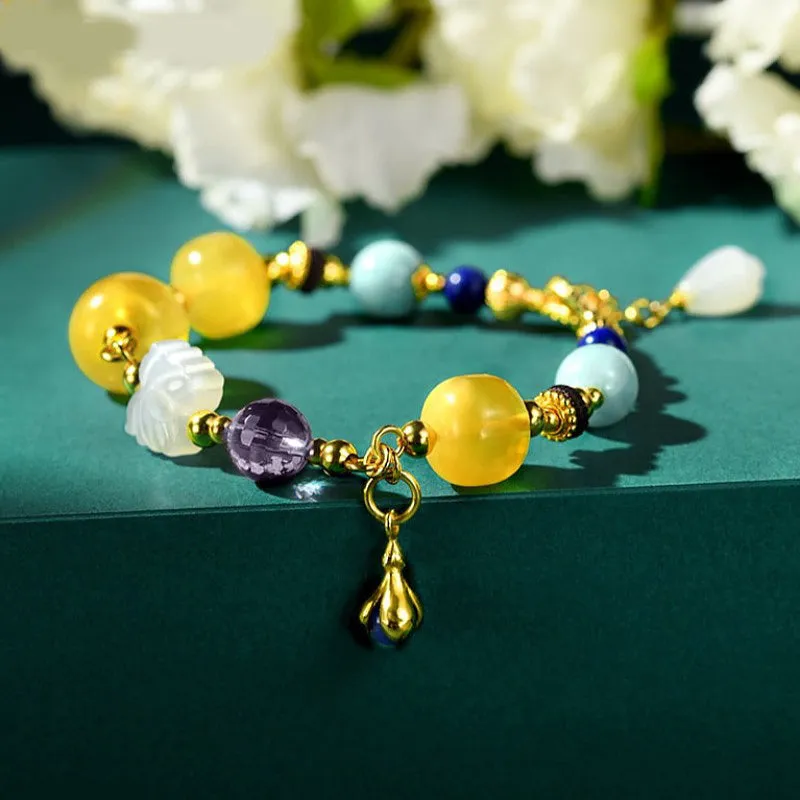 Stunning Handmade Natural Stone Beaded Bracelet