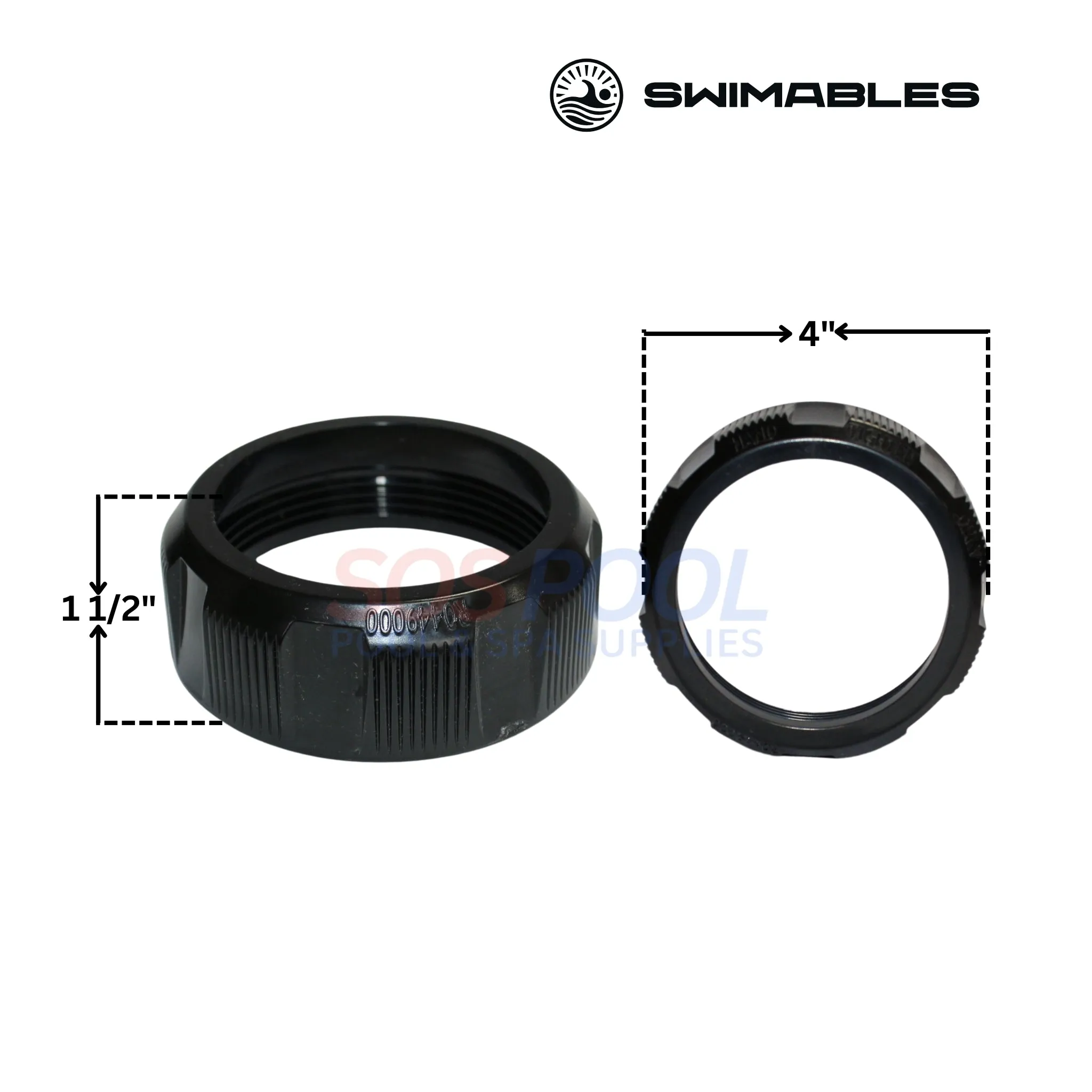 Swimables Drain Cap Assembly With O-Ring For Jandy DEV Filters | R0523000 | SW-28-523