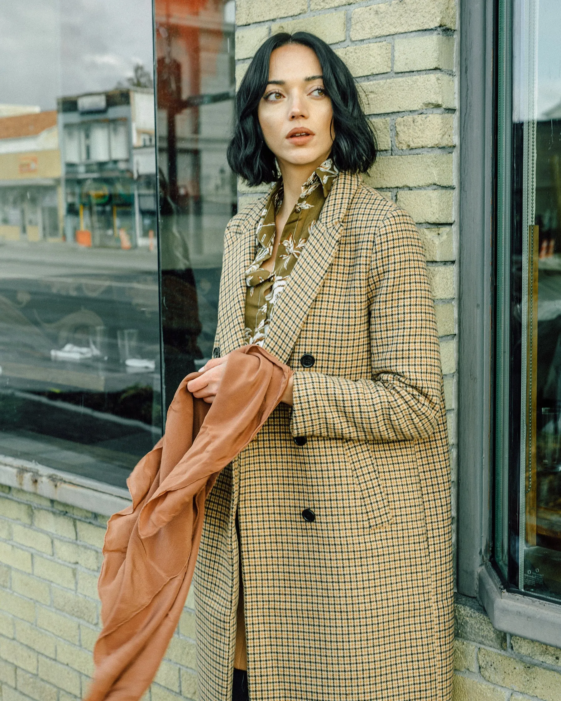 'The Classic' Washable Silk Scarf in Rose Gold