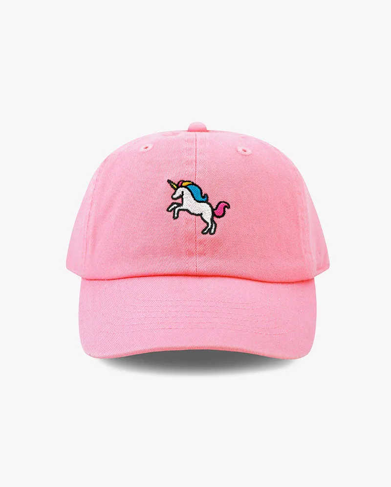 The Hat Depot Kids - Embroidery Unicorn & Butterfly Baseball Cap.