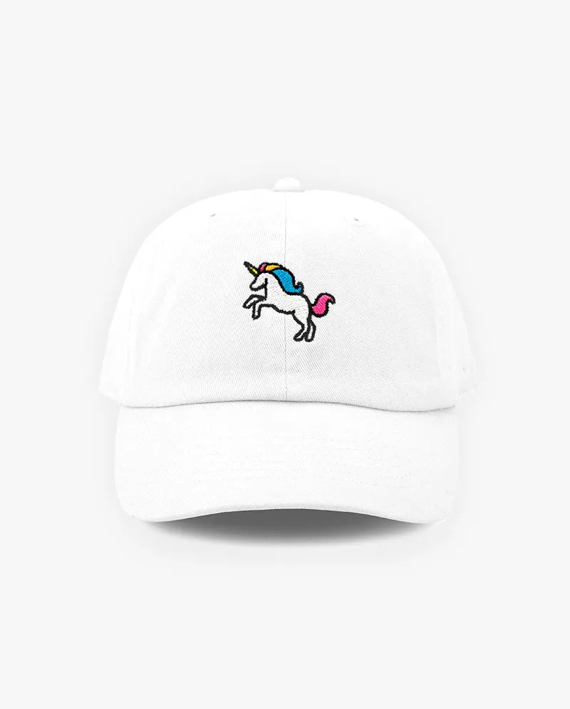 The Hat Depot Kids - Embroidery Unicorn & Butterfly Baseball Cap.