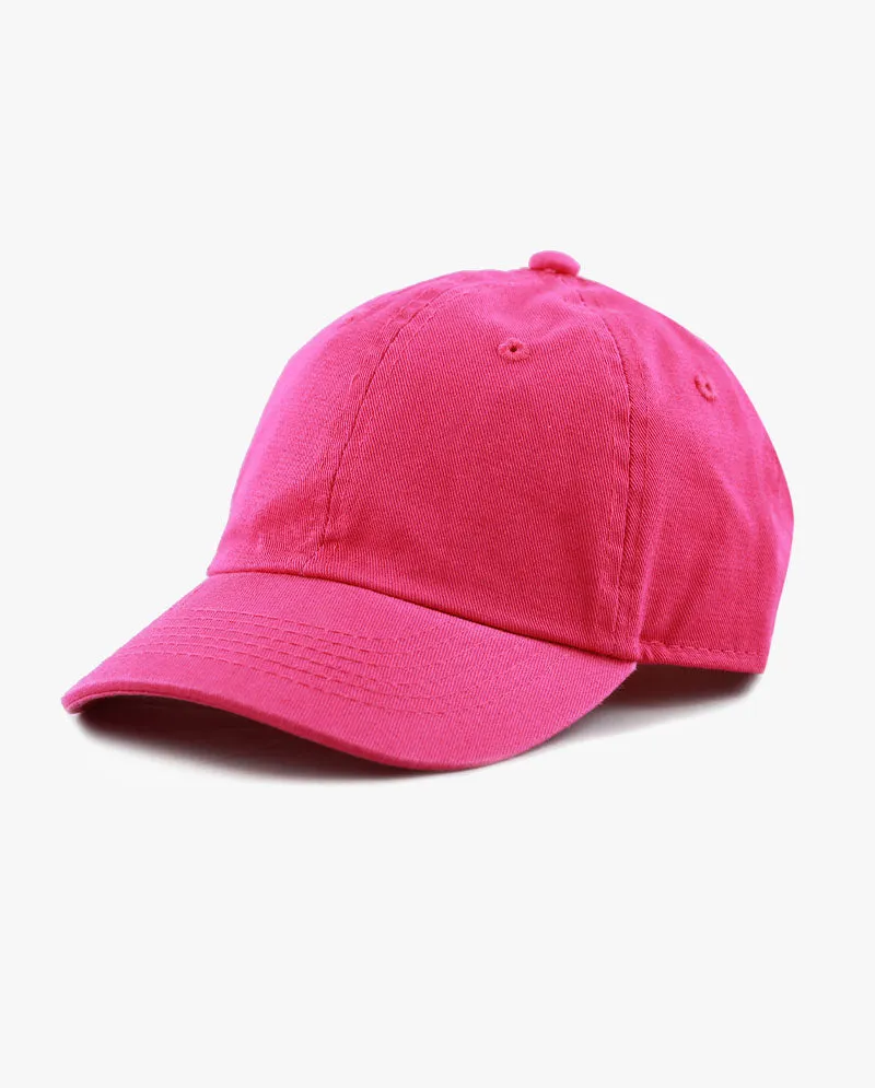 The Hat Depot Kids - Washed Cotton Low Profile Baseball Cap