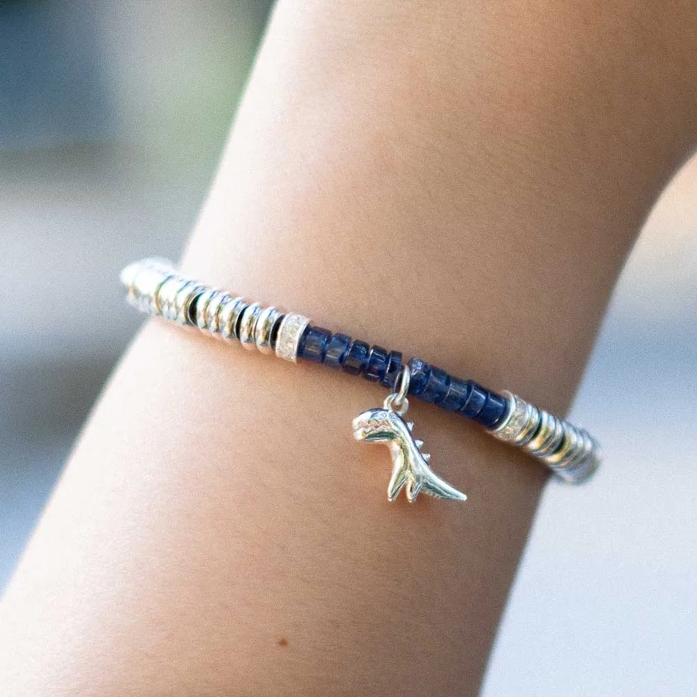 The Sapphire Prince - Blue Sapphire Silver Bracelet