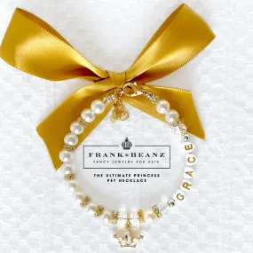 The Ultimate Princess Personalized Pearl Dog Necklace Luxury Pet Jewelry