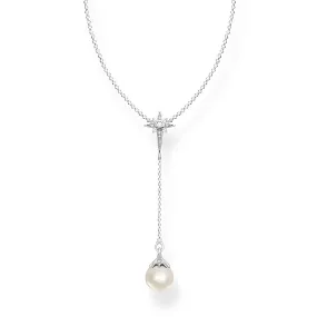 Thomas Sabo Magic Garden Sterling Silver Fresh Water Pearl 40-45cm Y Chain