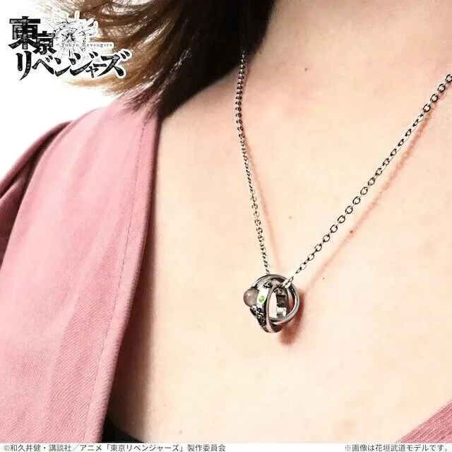 Tokyo Revengers Manjiro Sano Mikey Birthday Stone Double Ring Necklace Pendant