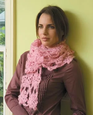 Trail of Blossoms Scarf (Crochet) - Version 3